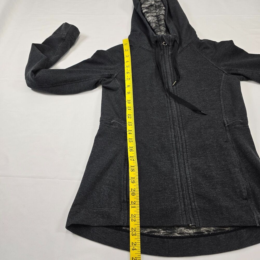 Lululemon Athletica Women's Gray Full Zip Hoodie Jacket Size 2 - Picture 8 of 10